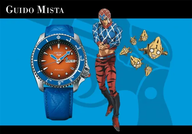 JoJo セイコーコラボ 5スポーツ×黄金の風