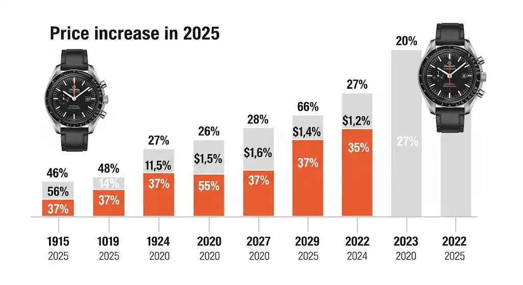 オメガは2025年に値上げする？