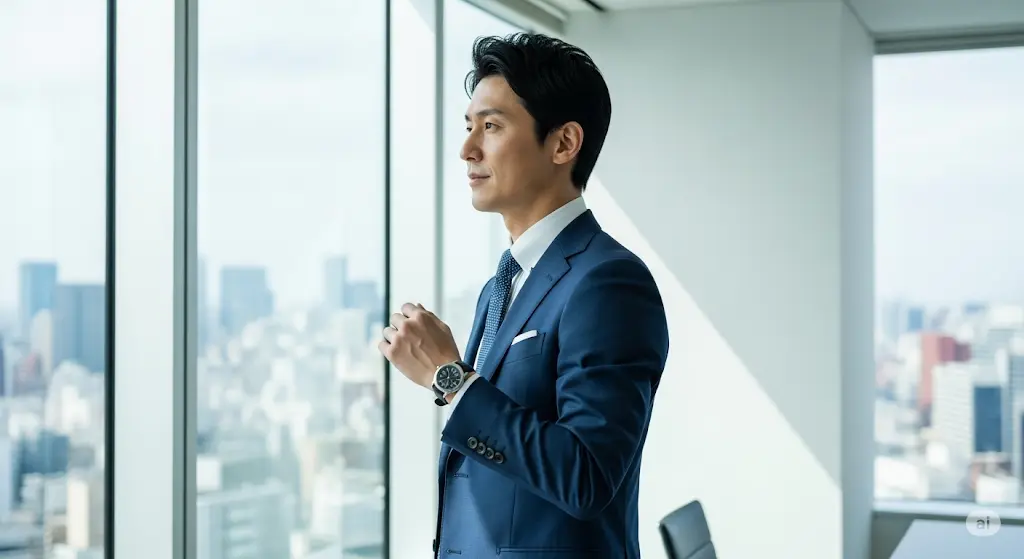 実際に着けてる人のイメージ