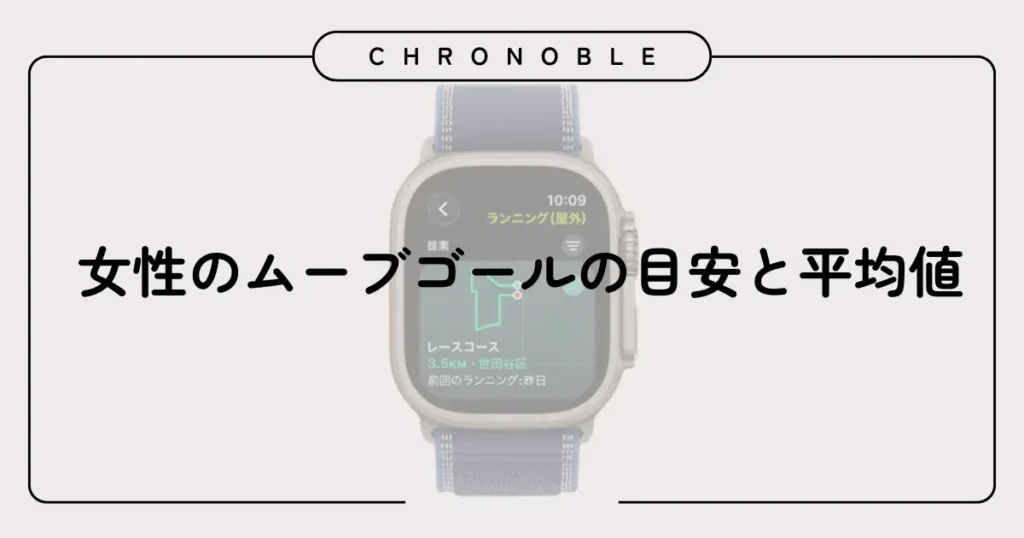 女性のムーブゴールの目安と平均値