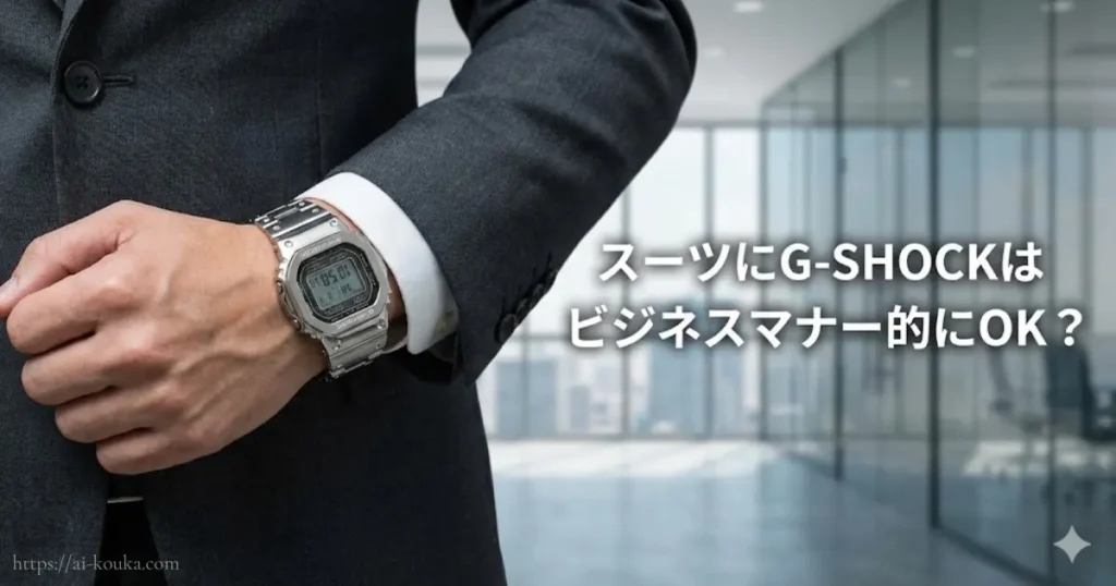 ビジネスシーンでのG-SHOCK着用マナーに関する解説画像