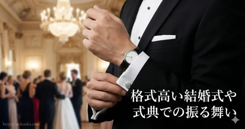 格式高い式典でふさわしい時計選びのマナー解説写真