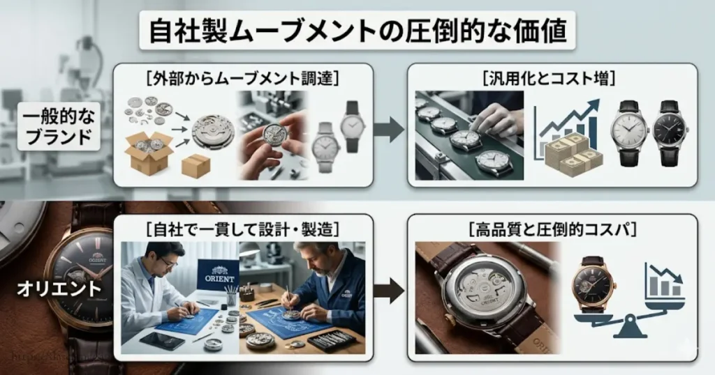自社製ムーブメントを採用するオリエントの本当の価値