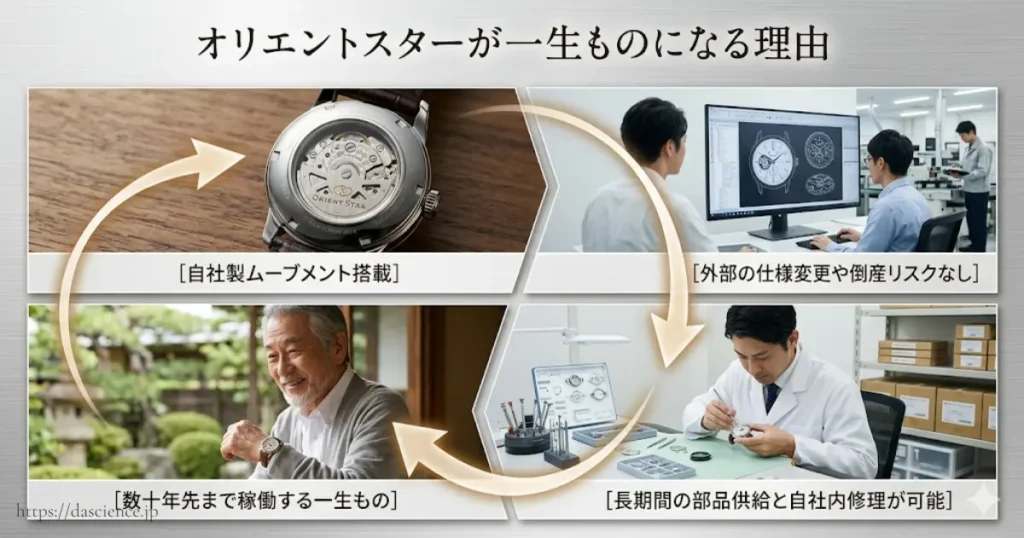 オリエントスターが一生ものとして長く愛用できる理由